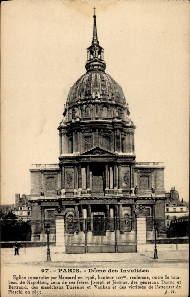 CPA Paris VII, Dome des Invalides