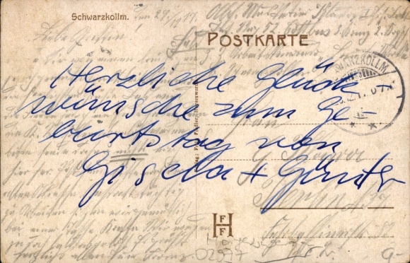 Postcard Schwarzkollm Hoyerswerda in Upper Lusatia, List's Inn and Beer Publishing