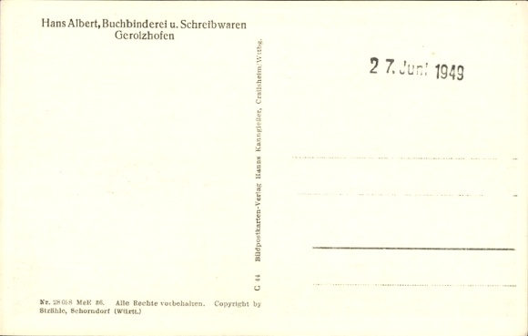 Ak Gerolzhofen in Unterfranken, Fliegeraufnahme