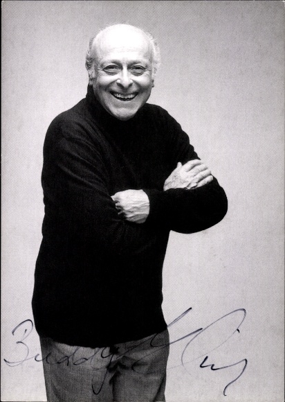 Postcard Actor Buddy Elias, Portrait, Autograph