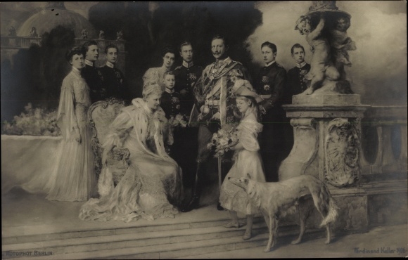 Artist PC Keller, Ferdinand, German Imperial House under Kaiser Wilhelm II., greyhound