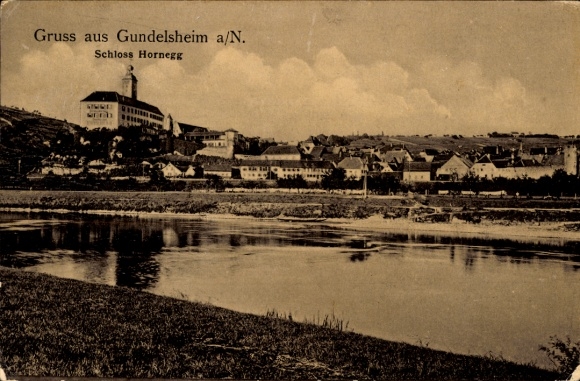 Postcard Gundelsheim am Neckar Württemberg, Horneck Castle