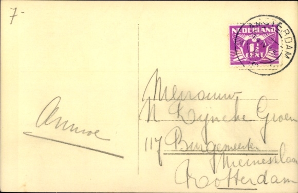 Postcard actress Lilian Harvey, portrait in profile, silhouette