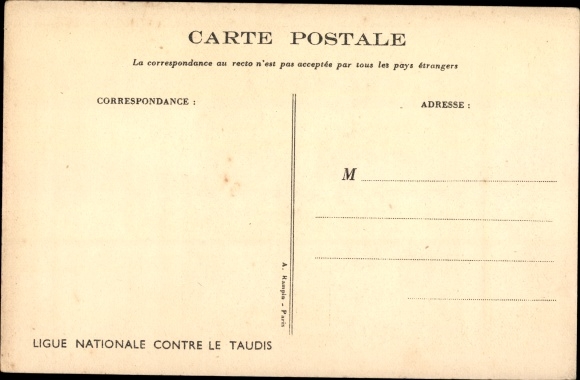 Artist Postcard Poulbot, Francisque, Mom needs the ironing board