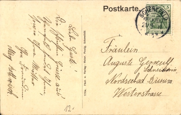 Ak Schenefeld in Holstein, Partie im Hohenzollernpark