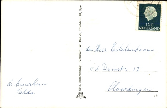 Postcard In Epe en omgeving leeft de natuur, Ree, Fazanten