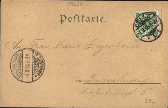 Chromo-Litho Celle in Lower Saxony, restaurant and summer theater Berggarten, owner E. Westerwald