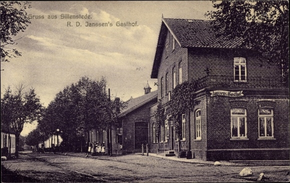 Postcard Sillenstede Schortens Lower Saxony, RD Janssen&#39;s Gasthof