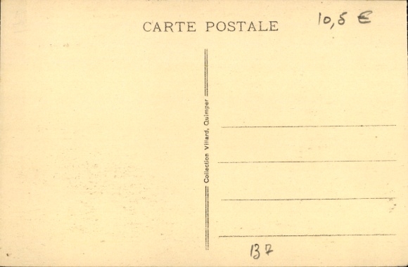 Postcard Le Folgoët Finistère, the pilgrims of La Fontaine