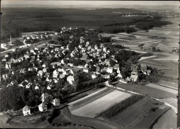 Foto Behringersdorf Schwaig bei Nürnberg Mittelfranken, Fliegeraufnahme