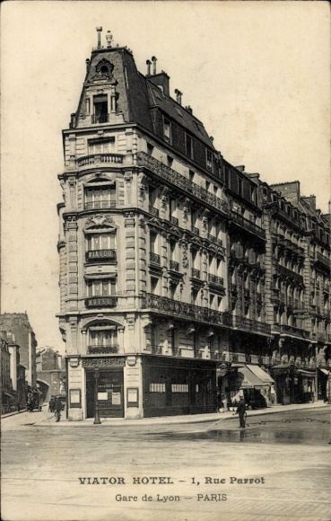 Ak Parijs, Viator Hotel, Rue Parrot, Gare de Lyon