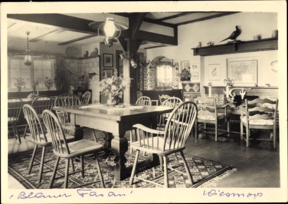 PC Wiesmoor in Ostfriesland, blue pheasant, dining room