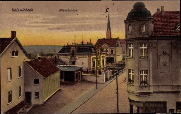 PC Holzwickede in the Ruhr area, view of Alleestrasse