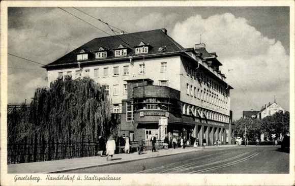 Ak Gevelsberg in het Ruhrgebied, Stadtsparkasse, Handelshof