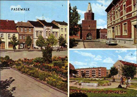 KP Pasewalk w Meklemburgii Pomorze Przednie, Ernst Thälmann Platz, Mühlentor, Plac Robotników Budowlanych