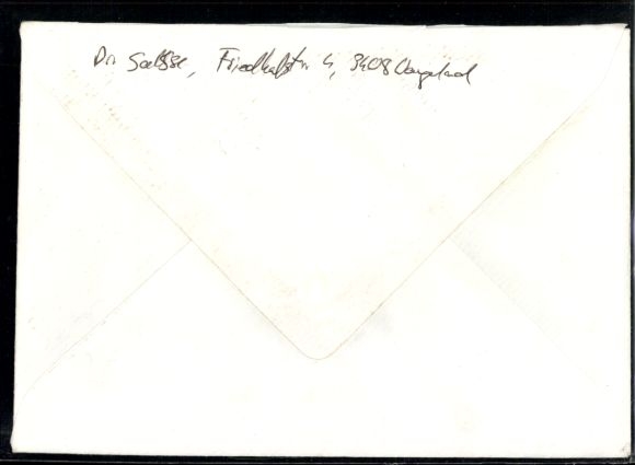 Michel Nr. 1390 (7) auf Wertbrief V, Wertzettel O