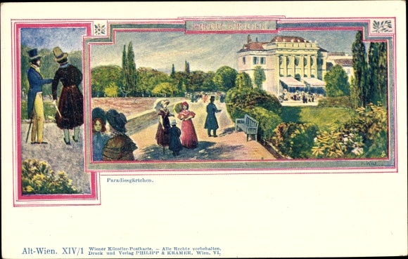 Artist PC Wilt, H., Vienna, paradise garden