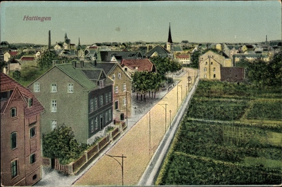 KP Hattingen an der Ruhr, widok na miasto