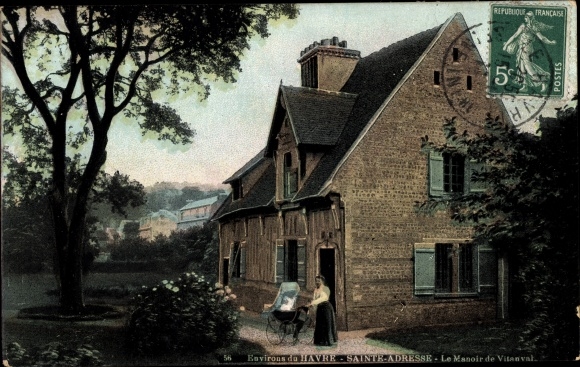 Postcard Sainte Address Seine Maritime, The Manor of Vitanval