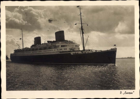 Ak Dampfschiff Europa, Norddeutscher Lloyd Bremen