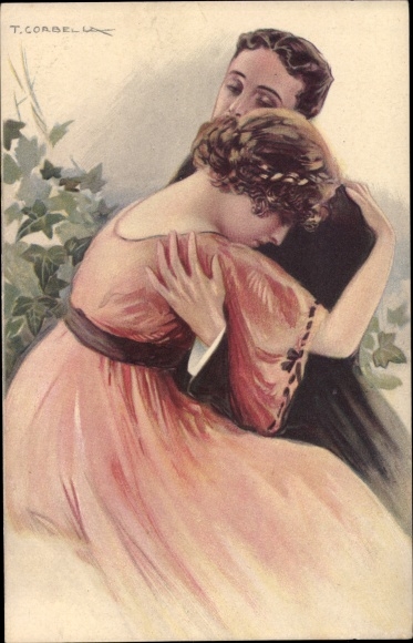 Artist PC Corbella, T., lovers, embrace