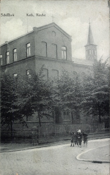 Ak Hamburg Mitte Billstedt Schiffbek, Katholische Kirche, Möllnerstraße, Heinrichstraße