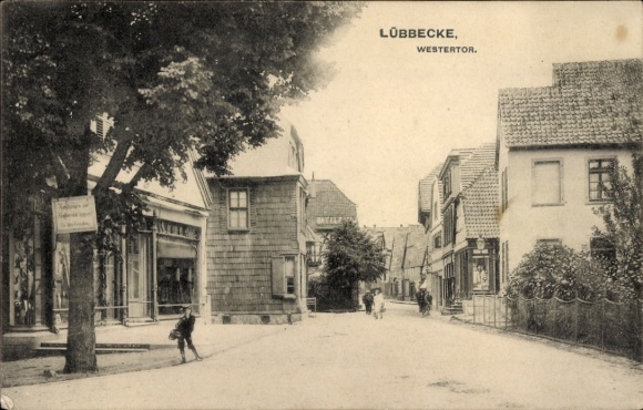 Postcard Lübbecke in Westphalia, Westertor