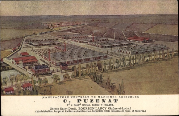 KP Bourbon Lancy Saône et Loire, fabryka maszyn rolniczych, C. Puzenat
