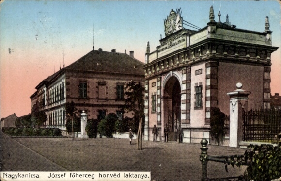 Postcard Nagykanizsa Greater Churches of Hungary, Joseph the Greater Church of Hungary