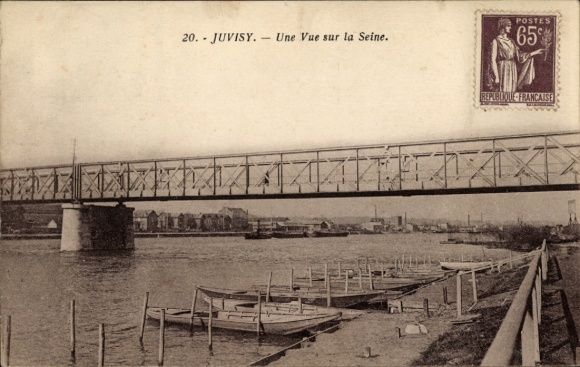 CPA Juvisy-Essonne, Vue sur la Seine