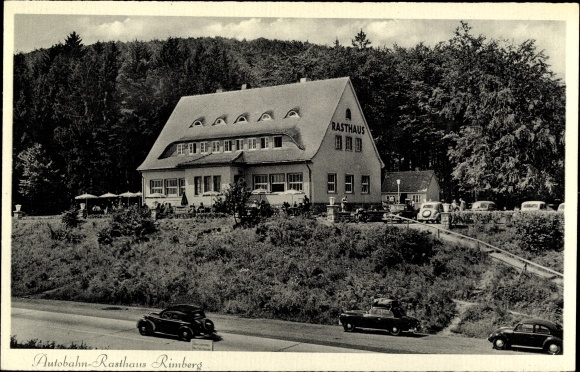 Ak Breitenbach, Autobahn Rasthaus Rimberg, Heinrich Stumpf