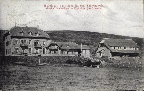 Ak Münstertal im Schwarzwald, Großer Belchen, Gasthof Belchenhaus