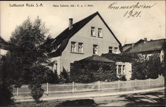 Ak Roda Osterfeld im Burgenlandkreis, Haus Daheim
