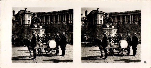 Stereo Raumbild Foto "Großdeutschlands Wiedergeburt" Nr. 55, Österreichisches  Musikkorps