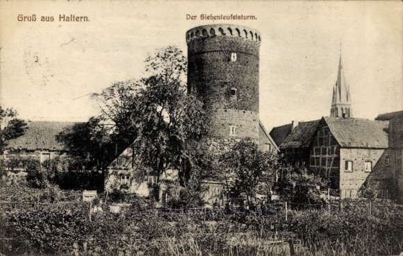 Postcard Haltern am See Westfalen, Siebenteufelsturm