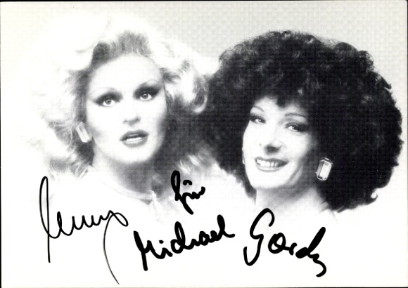 Postcard actress Mary, actress Gordy, portrait, autograph, artist