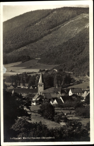 PC Wenholthausen Eslohe in the Sauerland, town view, church