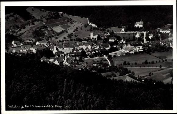 PC Sulzburg in Baden Black Forest, panorama, aerial photo