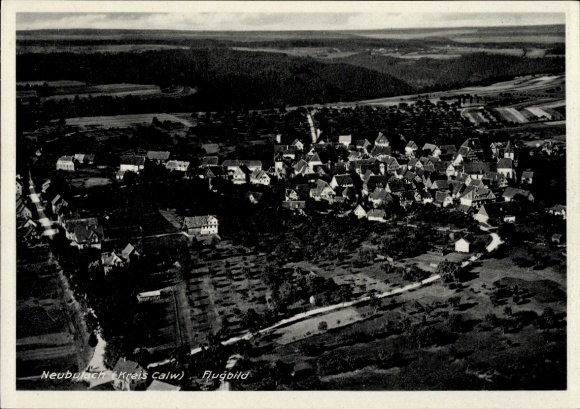 Ak Neubulach in het Zwarte Woud, district Calw, luchtfoto