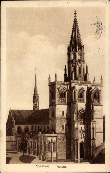Ak Konstanz am Bodensee, Konstanz Münster,  Architektur, 