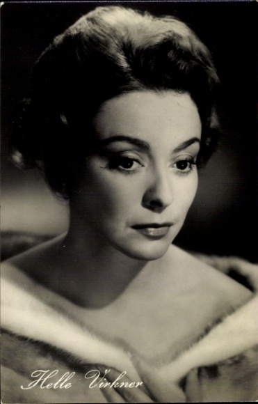 Postcard actress Helle Virkner, portrait, film One part of love