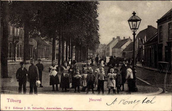 Ak Tilburg Noord-Brabant Nederland, Heuvel, kinderen