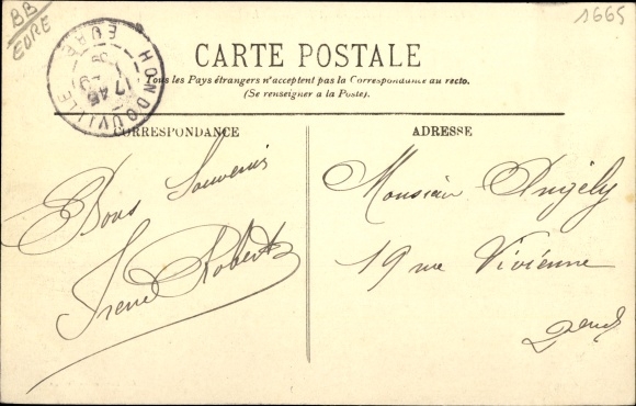 Postcard Amfreville sur Iton Eure, Le Chateau