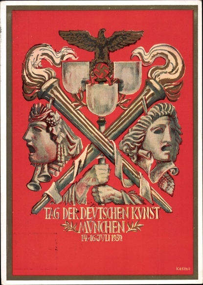 Artist PC Kaspar, Munich, Day of German Art, 14.-16. July 1939