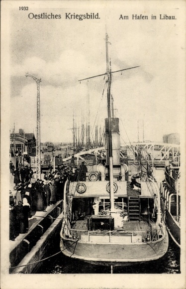 Ak Liepaja Libau Lettland, Partie am Hafen