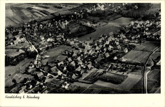 Ak Heroldsberg in Midden-Franken, luchtfoto
