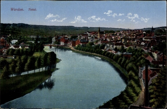 Postcard Werden Essen an der Ruhr, general view
