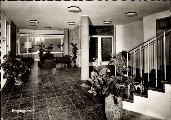 Postcard Rahrbach Kirchhundem in Sauerland, Joseph Gockeln Family Holiday Home of the KAB, Entrance Hall