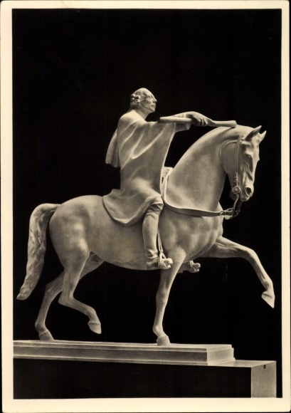 Postcard plastic by Josef Thorak, The Royal Rider, HDK 552