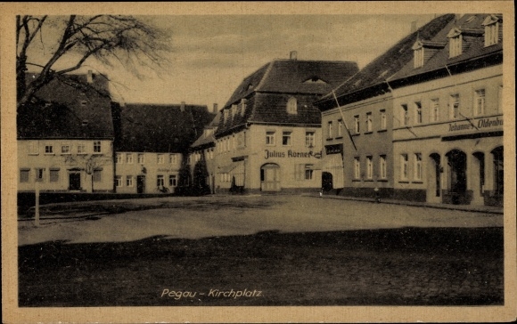 PC Pegau in Saxony, church square